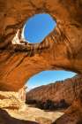 Wild Horse Window-a natural arch inside a sandstone alcove San Rafael Reef-Utah Art Print